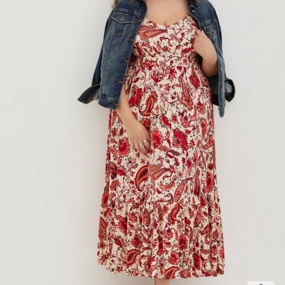 Jessica Simpson Paisley Maxi Tank Top Dress New With Tags